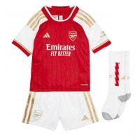 Koszulka piłkarska Arsenal Thomas Partey #5 Strój Domowy dla dzieci 2023-24 tanio Krótki Rękaw (+ Krótkie spodenki)